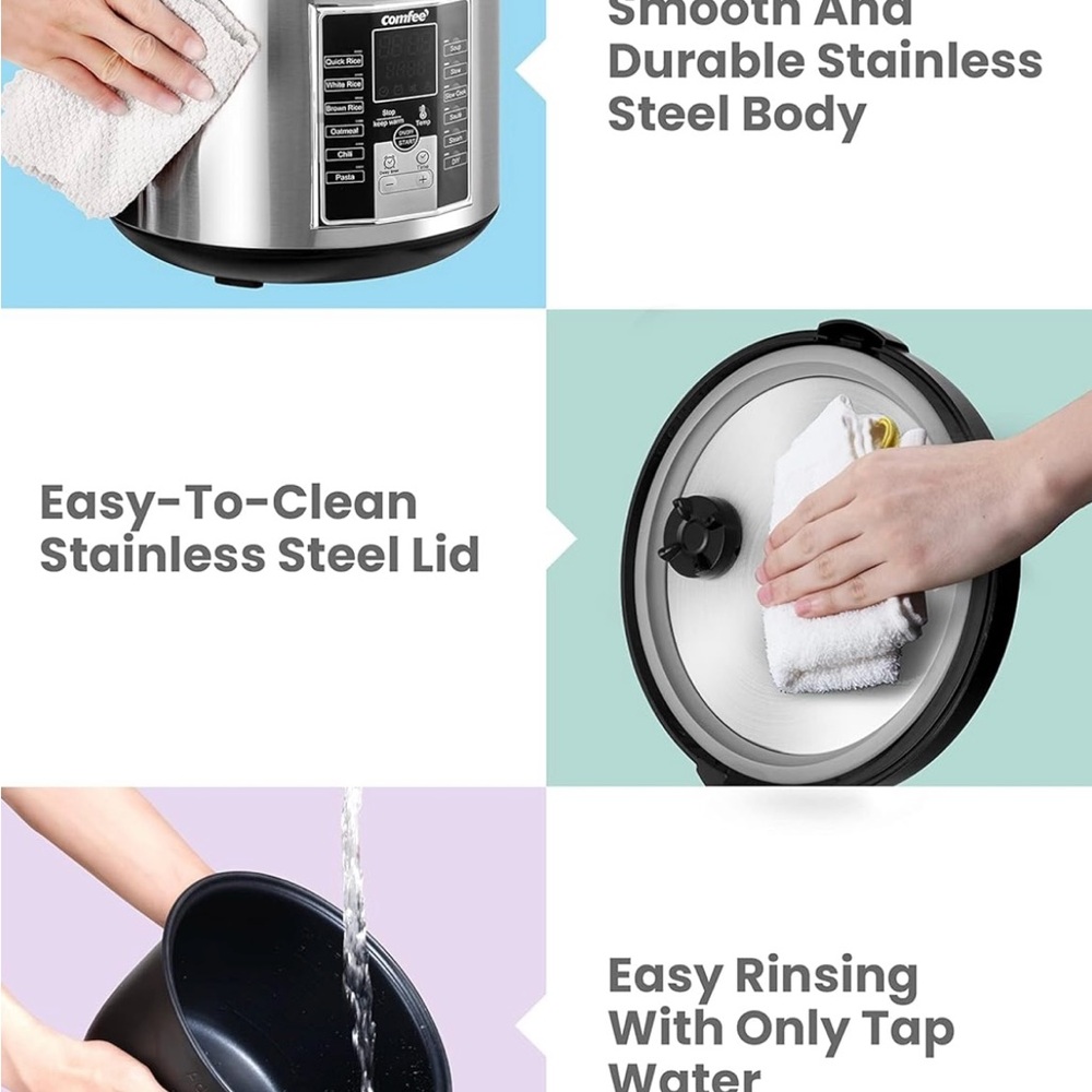Comfee Stainless Steel Multi-Function Cooker - Picture 10 of 11